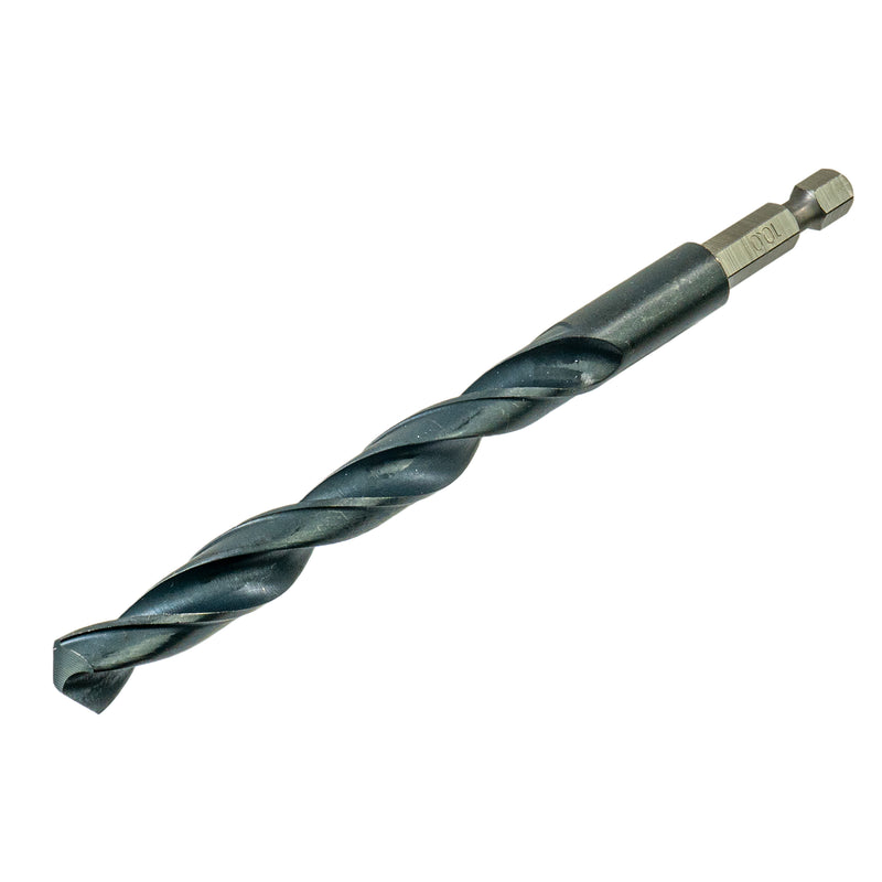 Metallbohrer Spiralbohrer HSS-R mit 1/4"-Sechskantschaft (Ø 2.0 - 10.0 mm, Bohrer für Stahl, Eisen, Grauguss)