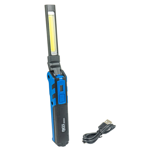 Akku-Knicklampe COB-LED 5 W, Akku-Handleuchte mit Magnet