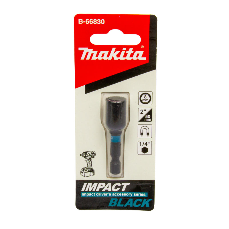 Impact Black 1/4" Steckschlüssel, wählbare Größen: 6 / 8 / 10 / 13 mm, Optimiert für Schlagschrauber