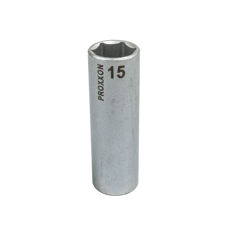 3/8" Tiefbett-Steckschlüsseleinsatz (Schlüsselweite: 8 - 24 mm wählbar, Hergestellt aus CrV-Stahl, lange Ausführung)