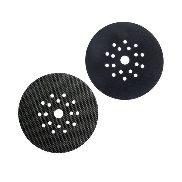 2 x Schleiftellerschoner Ø 215 mm für Exzenterschleifer / Trockenbauschleifer (Pad Saver, Zwischenscheibe)