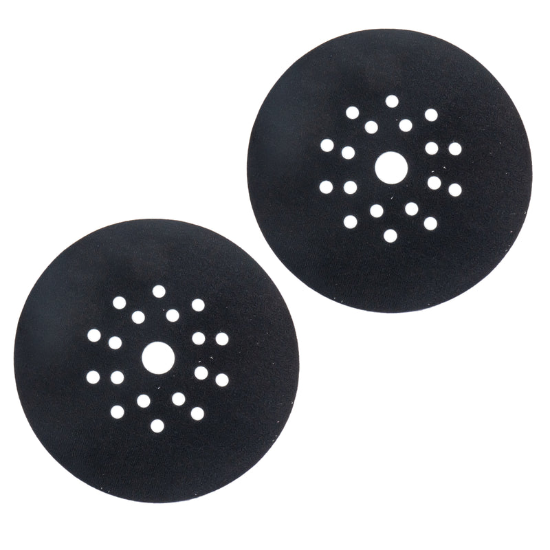2 x Schleiftellerschoner Ø 215 mm für Exzenterschleifer / Trockenbauschleifer (Pad Saver, Zwischenscheibe)