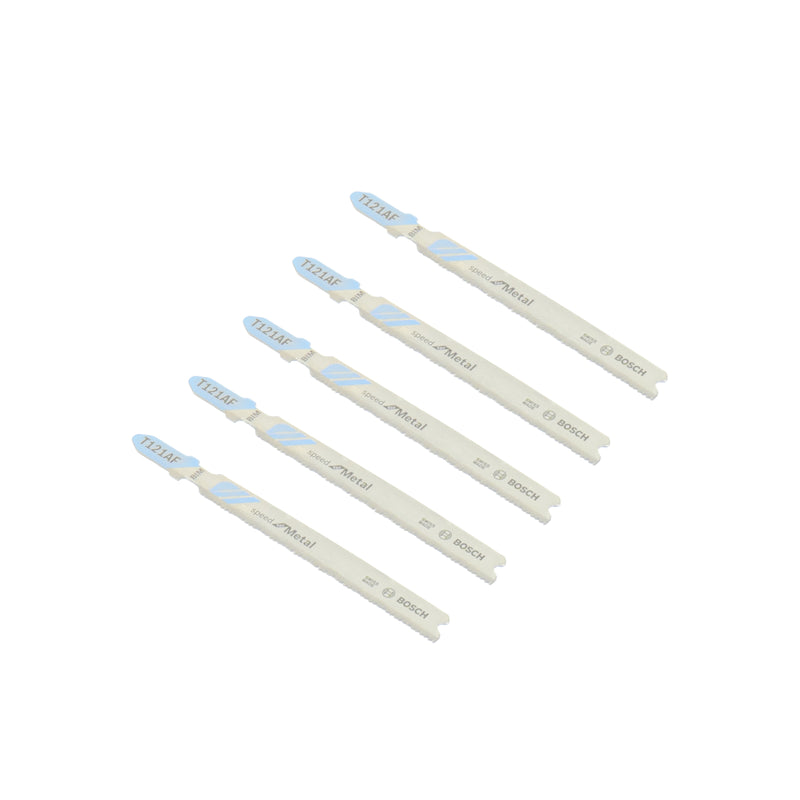 T 121 AF | 5 x Stichsägeblatt für schnelle gerade Schnitte in Metall (Speed for Metal, T-Schaft)