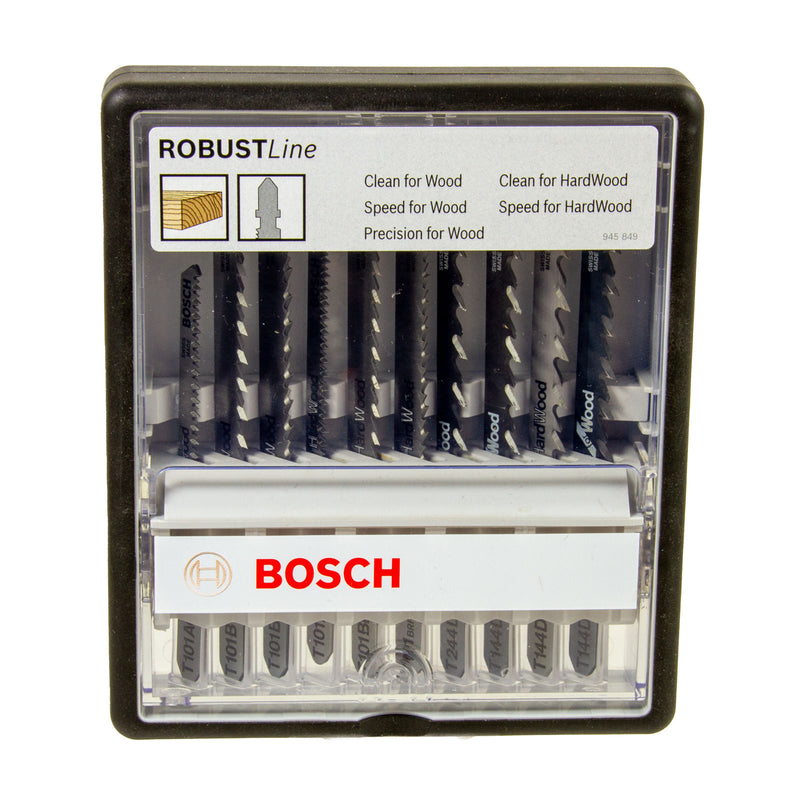 10-tlg. Robust Line Stichsägeblatt-Set Wood Expert T-Schaft