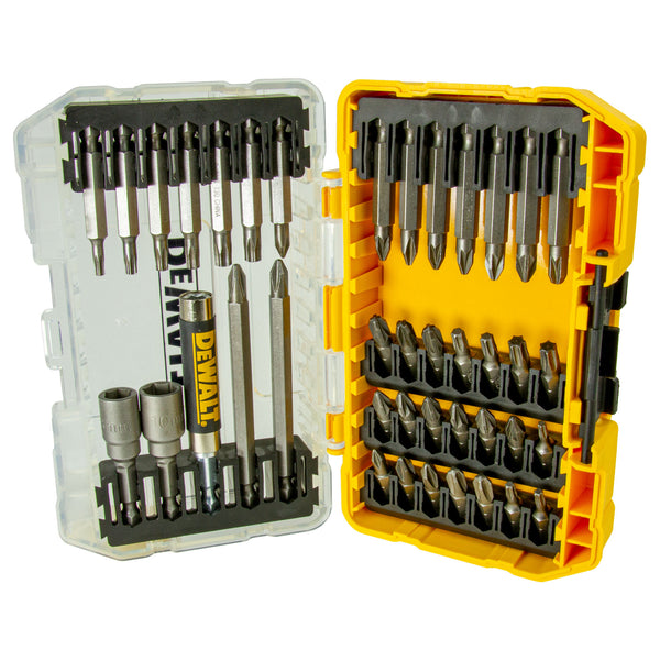 40-tlg. Bit-Set DT70702-QZ (PH / PZ / T Bits, Stecknüsse, Bithalter, High Performance, Tough Case)
