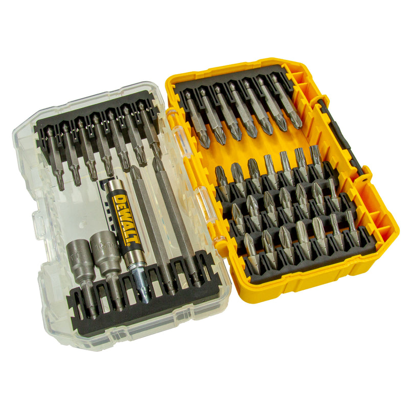 40-tlg. Bit-Set DT70702-QZ (PH / PZ / T Bits, Stecknüsse, Bithalter, High Performance, Tough Case)