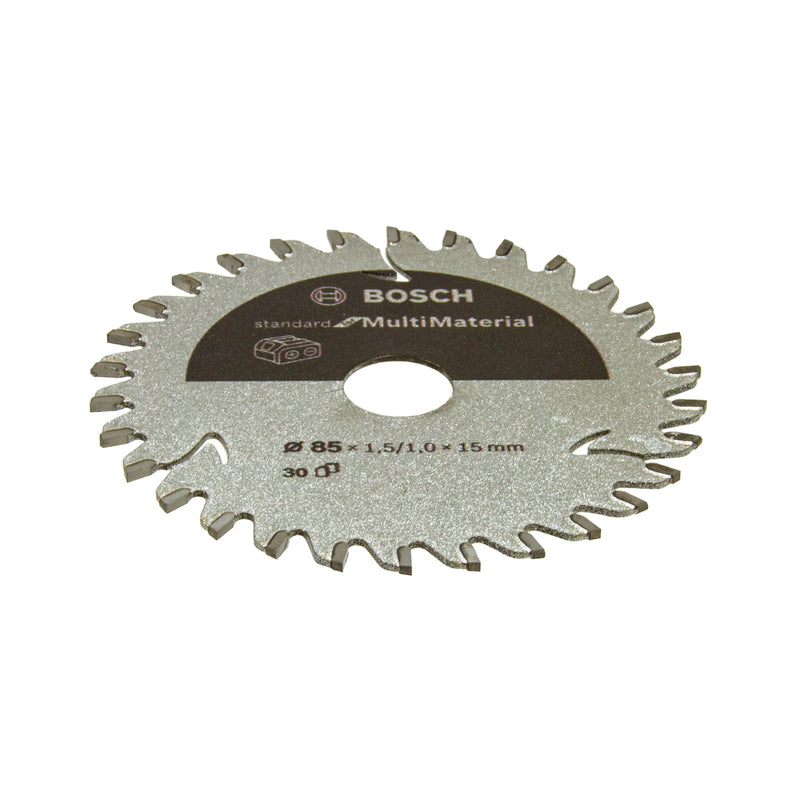 Kreissägeblatt 85 x 15 x 1.5 mm (30 Zähne, Multi Material, Optimiert für Akku Kreissäge)