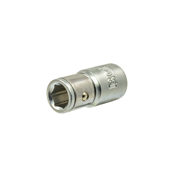 Bit-Adapter mit Haltekugel 1/4" Innenvierkant (6,3 mm) auf 1/4" Innensechskant (6,3 mm)