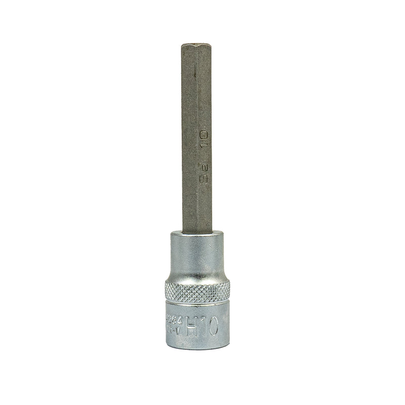 Bit-Einsatz 1/2" Antrieb Innenvierkant (12,5 mm), Länge 100 mm, Innensechskant SW 4 - 14 mm