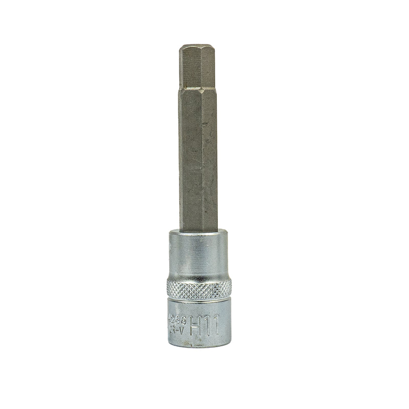 Bit-Einsatz 1/2" Antrieb Innenvierkant (12,5 mm), Länge 100 mm, Innensechskant SW 4 - 14 mm