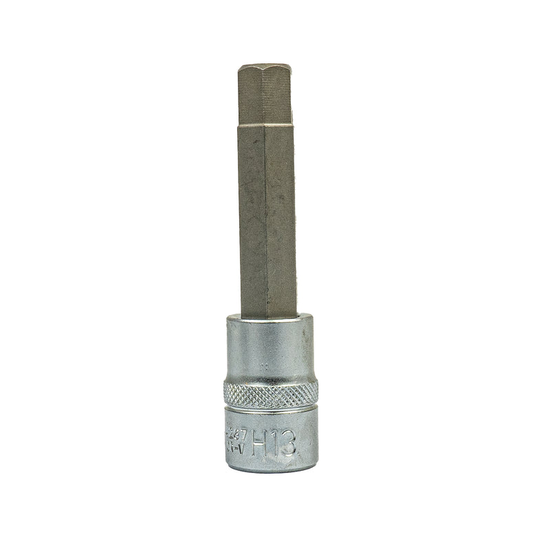 Bit-Einsatz 1/2" Antrieb Innenvierkant (12,5 mm), Länge 100 mm, Innensechskant SW 4 - 14 mm