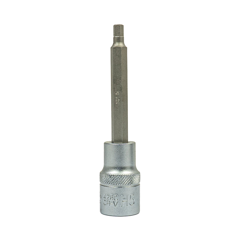 Bit-Einsatz 1/2" Antrieb Innenvierkant (12,5 mm), Länge 100 mm, Innensechskant SW 4 - 14 mm