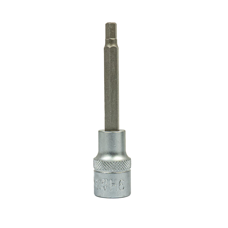 Bit-Einsatz 1/2" Antrieb Innenvierkant (12,5 mm), Länge 100 mm, Innensechskant SW 4 - 14 mm