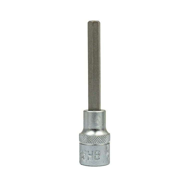 Bit-Einsatz 1/2" Antrieb Innenvierkant (12,5 mm), Länge 100 mm, Innensechskant SW 4 - 14 mm