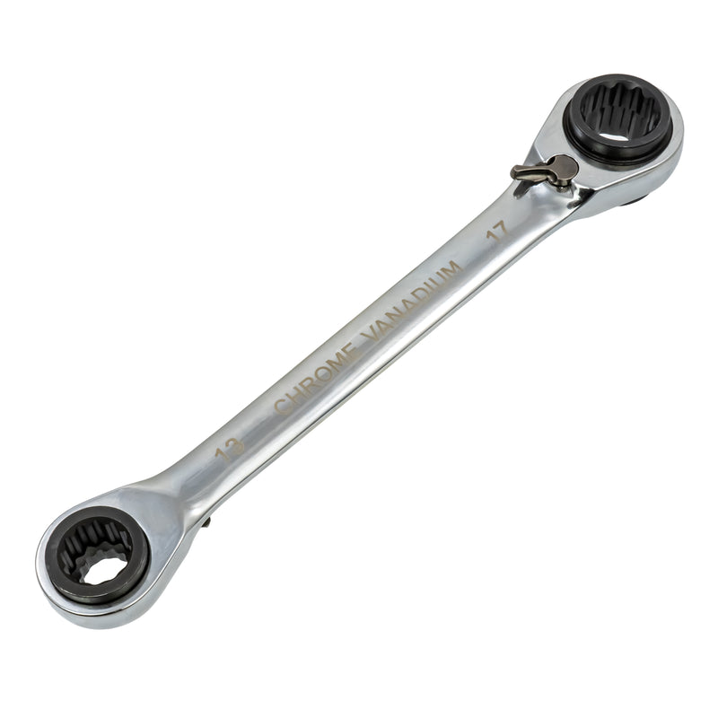 BGS Ratschen-Ringschlüssel 4-in-1, SW 10 x 13 - 17 x 19 mm, 4-Fach-Ratschenschlüssel
