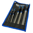 Werkstattfeilen-Set 5-tlg. (Hieb 1: flachstumpf, halbrund, rund / Hieb 2: flachstumpf, dreikant)