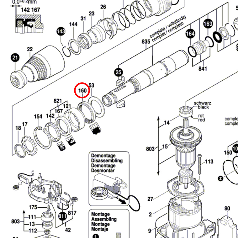 Dämpfungsring für Stemmhammer GSH 5 E / 388 / 500 / 388 X / 5 CE