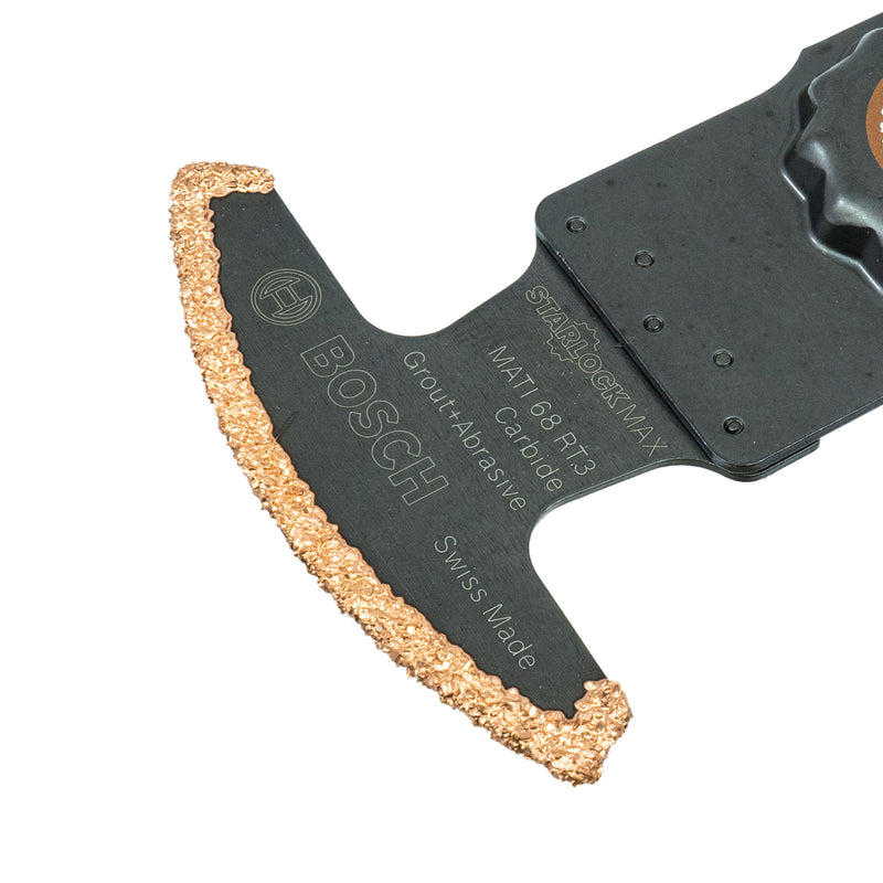 MATI 68 RT3 Segmentsägeblatt (Starlock Max, Carbide-RIFF, 68 x 30 mm, schnelles Ausfräsen von Fugenmörtel & abrasivem Material)