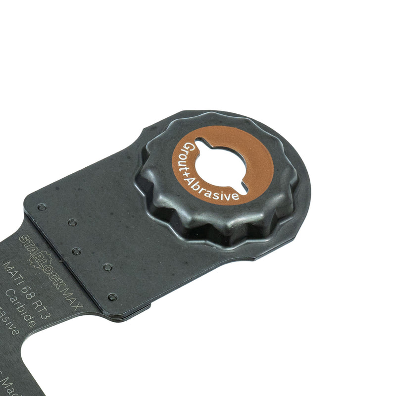 MATI 68 RT3 Segmentsägeblatt (Starlock Max, Carbide-RIFF, 68 x 30 mm, schnelles Ausfräsen von Fugenmörtel & abrasivem Material)