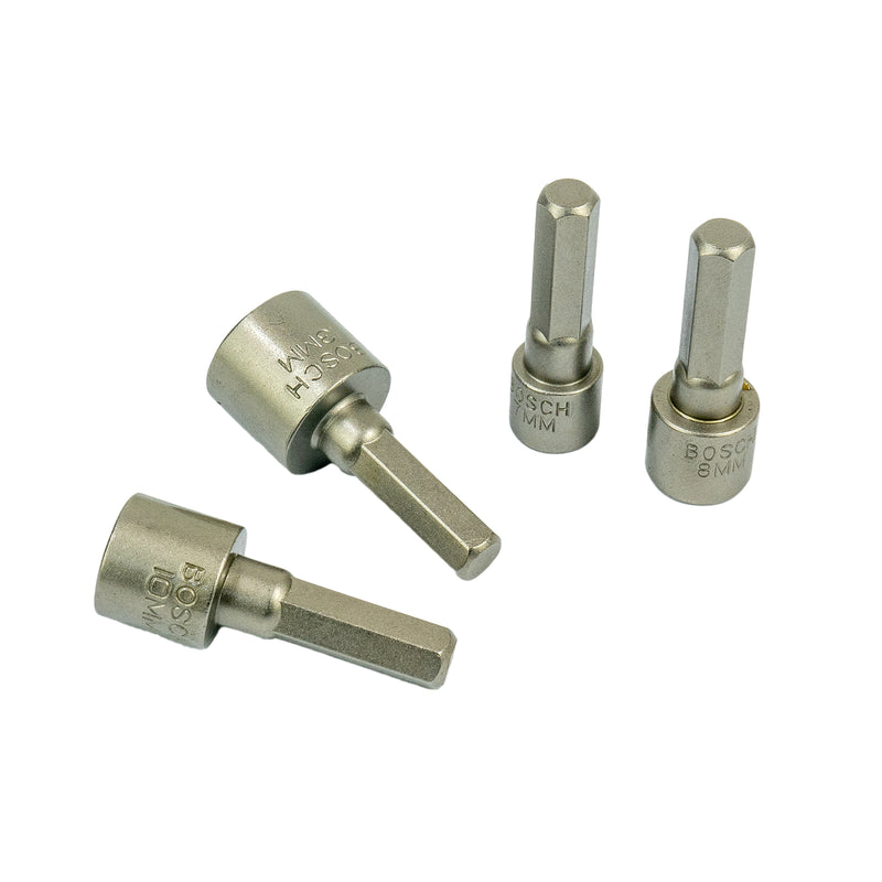 Steckschlüssel-Set 4-tlg. (Schlüsselweite SW: 7/8/10/13 mm, 1/4"-Sechskantaufnahme)