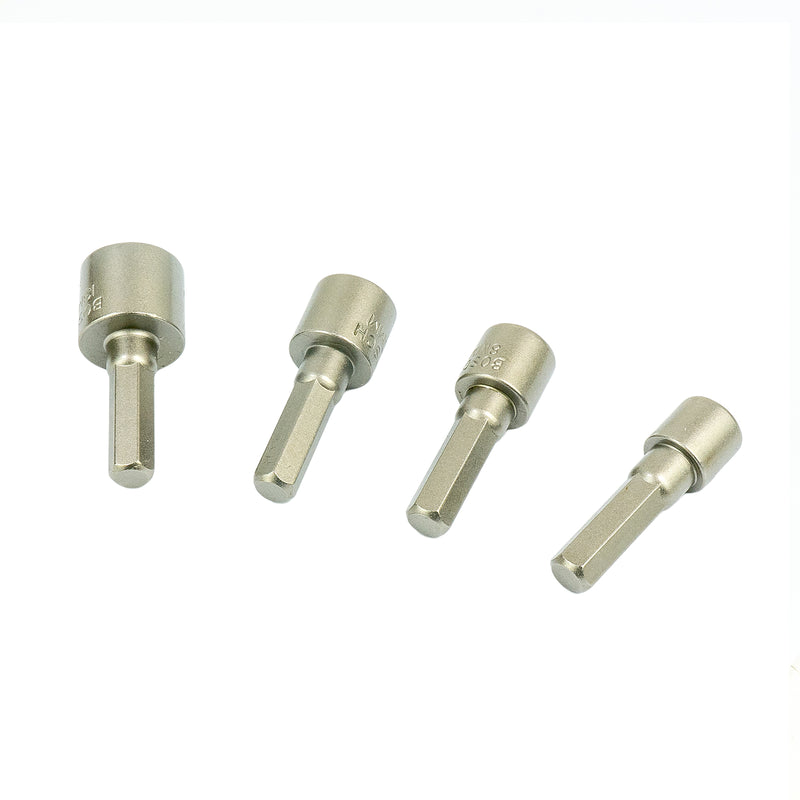 Steckschlüssel-Set 4-tlg. (Schlüsselweite SW: 7/8/10/13 mm, 1/4"-Sechskantaufnahme)