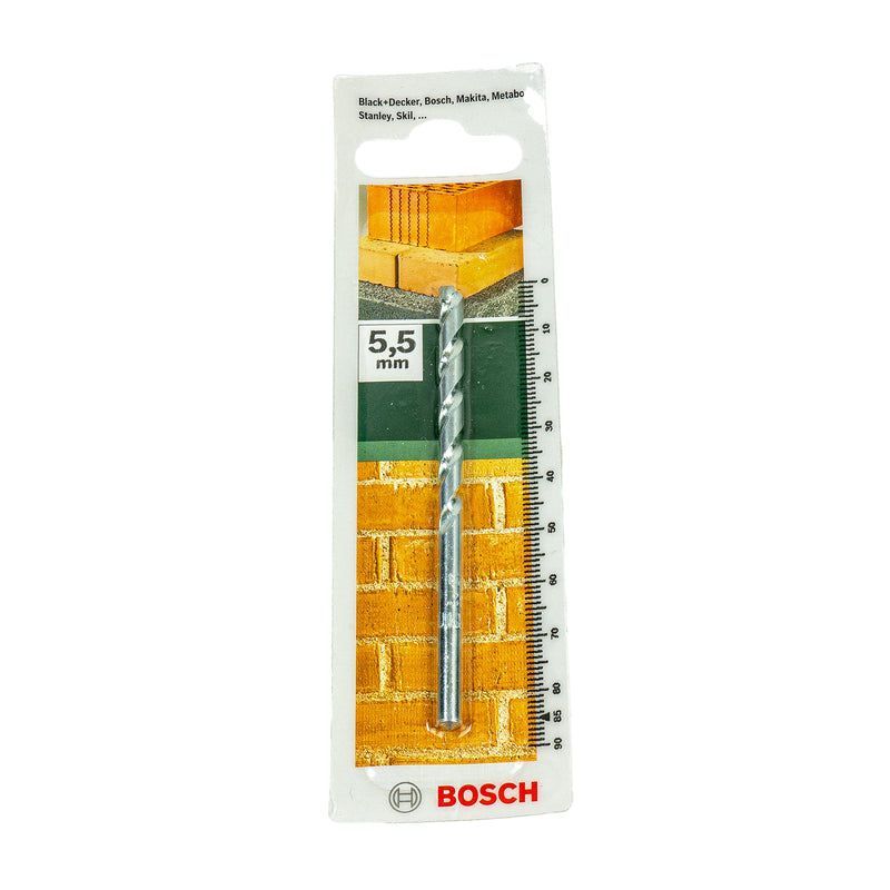Steinbohrer (Ø 3 - 20 mm wählbar, Rundschaftaufnahme, Einsetzbar in Schlagbohrmaschine, für Mauerwerk und Stein)