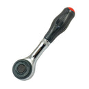 1/4" Umschaltknarre mit schnellem 360° Drehgriff (Drehwinkel 6°, Länge: 120 mm)