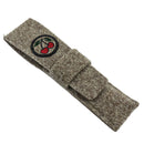 Kerbschnitzmesser mit rundem Rücken und gerader Schneide in Filztasche (Weißbuchenheft, Finnen-, Balsa-, Rosenmesser)