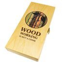 Stechbeitelsatz W.I.N.A.C mit Skateboardheften im Holzkasten (Größen 10, 16, 20, 26 mm)