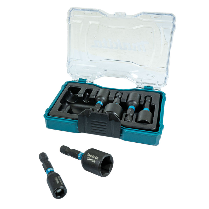 6-tlg. Steckschlüssel-Set 1/4“ Sechskant, IMPACT BLACK, magnetisch