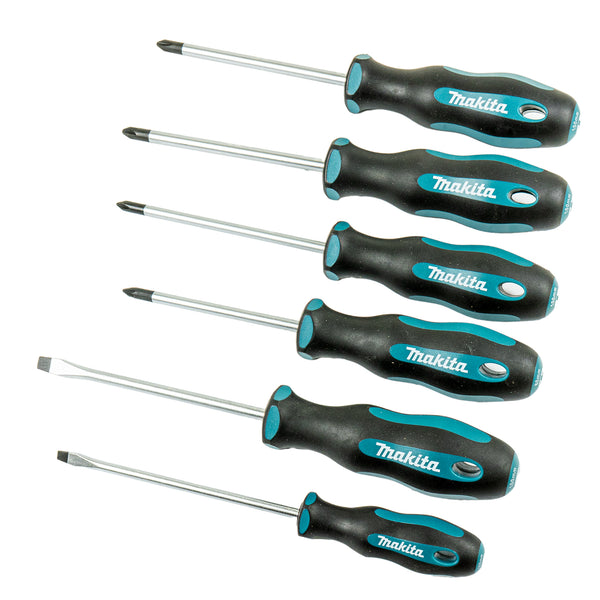 Schraubendreher-Set 6-tlg. PH- PZ- und SL-Spitzen, magnetisch