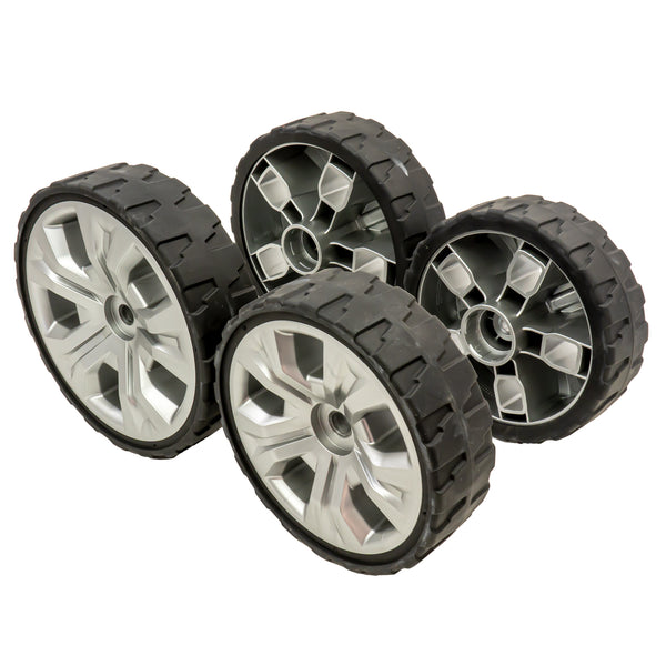 kompletter Radsatz für Akku-Rasenmäher DLM382, DLM431, DLM432, DLM381, LM430D, BLM430, XML05