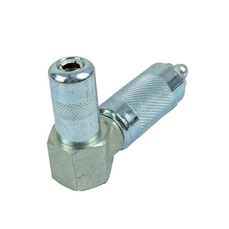 Winkeladapter für M18 GG / M12 GG (Akku-Fettpresse, Adapter, Winkelkupplung, Verbindungsstück für Fettschlauch)