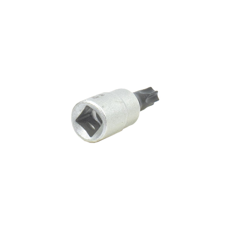 1/4" TTX- Einsatz (TTX 5 - TTX 40 wählbar, Länge: 33 mm, Sockel aus CrV-Stahl, Steckschlüsseleinsatz Torx mit Stirnlochbohrung)