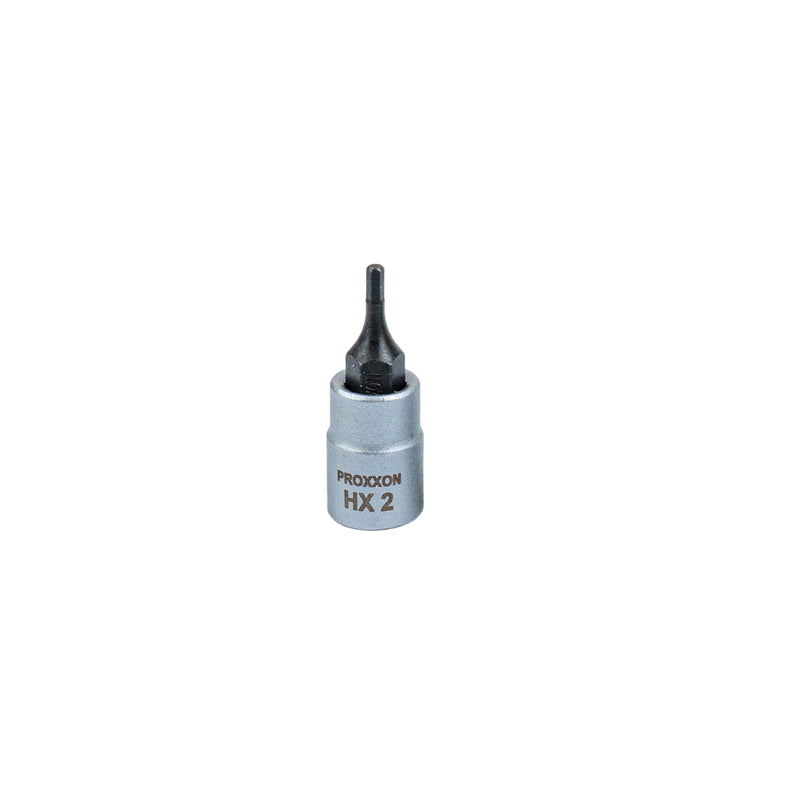 1/4" Innensechskant-Einsatz HX-Einsatz (HX 2 mm - HX 8 mm wählbar, Länge: 33 mm, Sockel aus CrV-Stahl, Steckschlüsseleinsatz)
