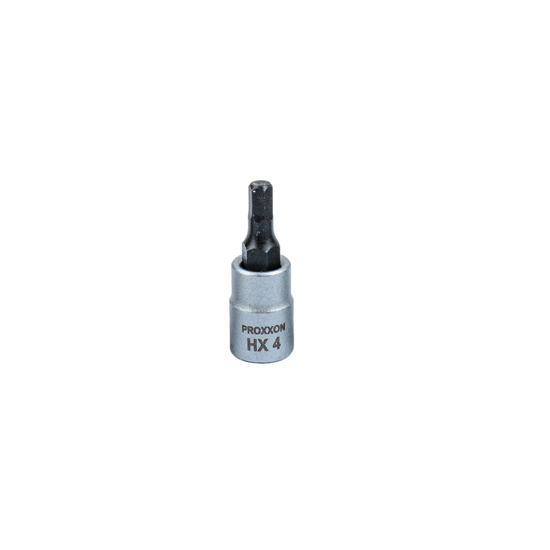 1/4" Innensechskant-Einsatz HX-Einsatz (HX 2 mm - HX 8 mm wählbar, Länge: 33 mm, Sockel aus CrV-Stahl, Steckschlüsseleinsatz)