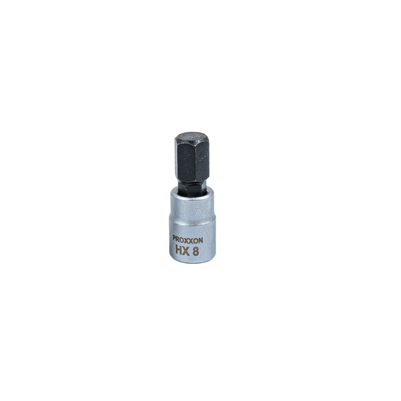 1/4" Innensechskant-Einsatz HX-Einsatz (HX 2 mm - HX 8 mm wählbar, Länge: 33 mm, Sockel aus CrV-Stahl, Steckschlüsseleinsatz)