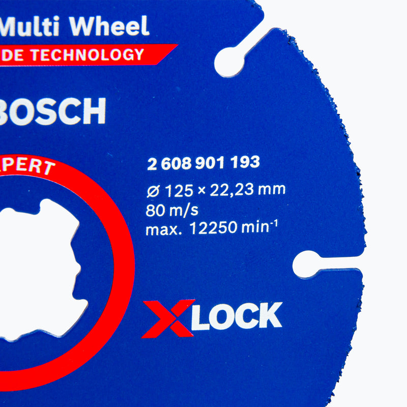 EXPERT Carbide Multi Wheel X-LOCK 125 mm, Hartmetall Trennscheibe für verschiedene Materialien