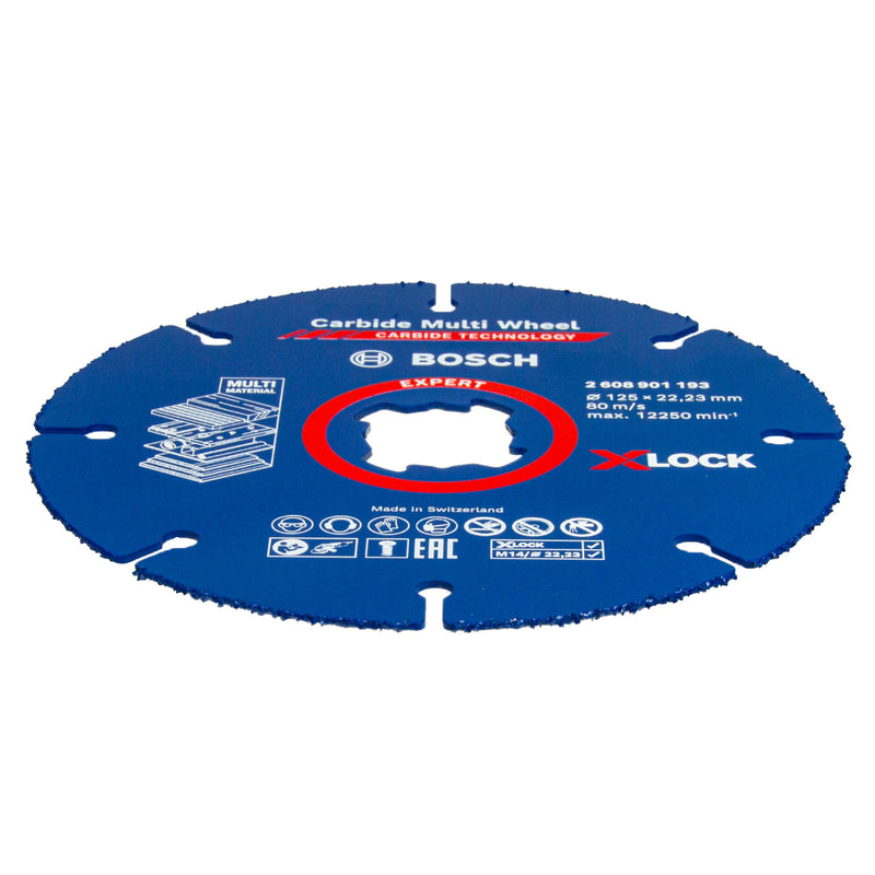 EXPERT Carbide Multi Wheel X-LOCK 125 mm, Hartmetall Trennscheibe für verschiedene Materialien