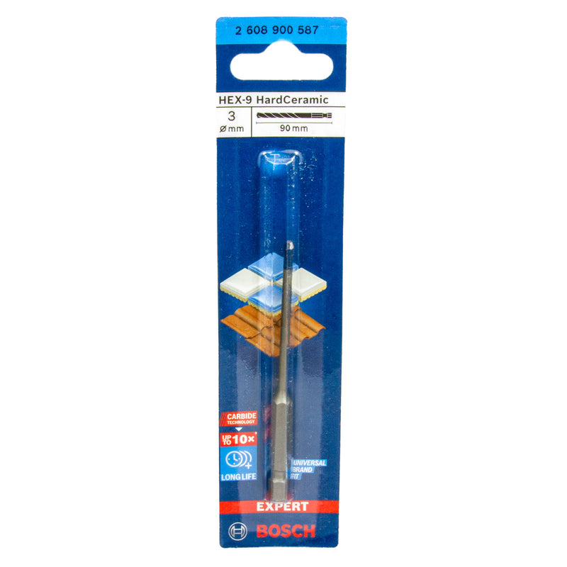 EXPERT HardCeramic HEX-9 Bohrer für weiche / harte Fliesen, Keramik & Dachziegel