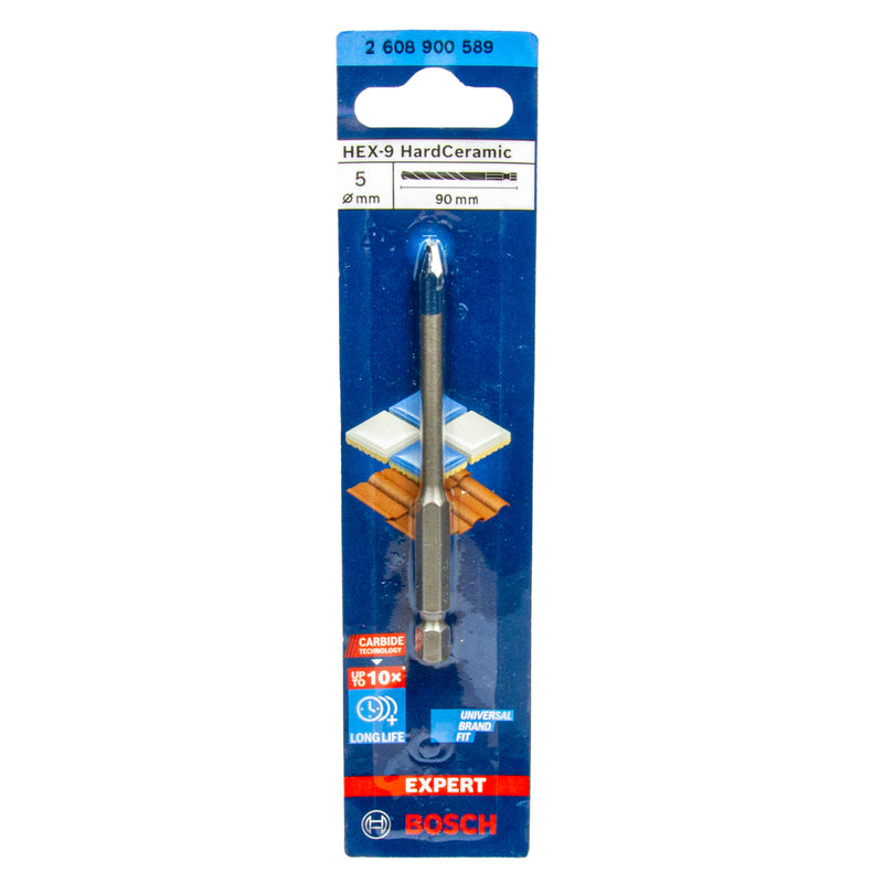 EXPERT HardCeramic HEX-9 Bohrer für weiche / harte Fliesen, Keramik & Dachziegel