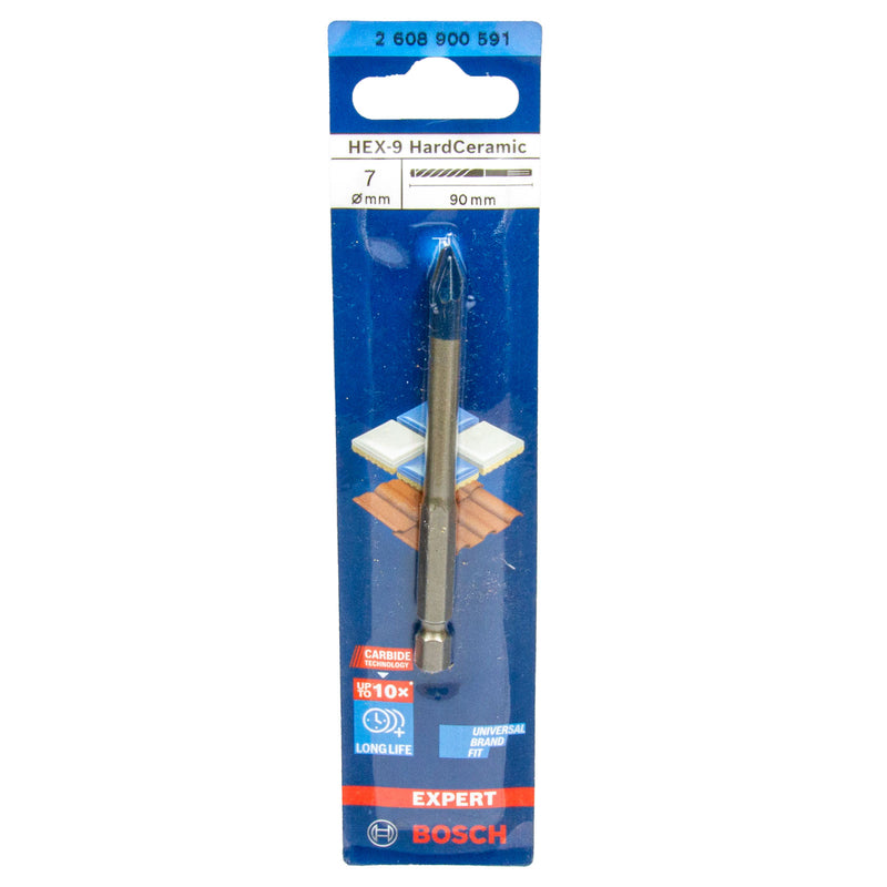EXPERT HardCeramic HEX-9 Bohrer für weiche / harte Fliesen, Keramik & Dachziegel