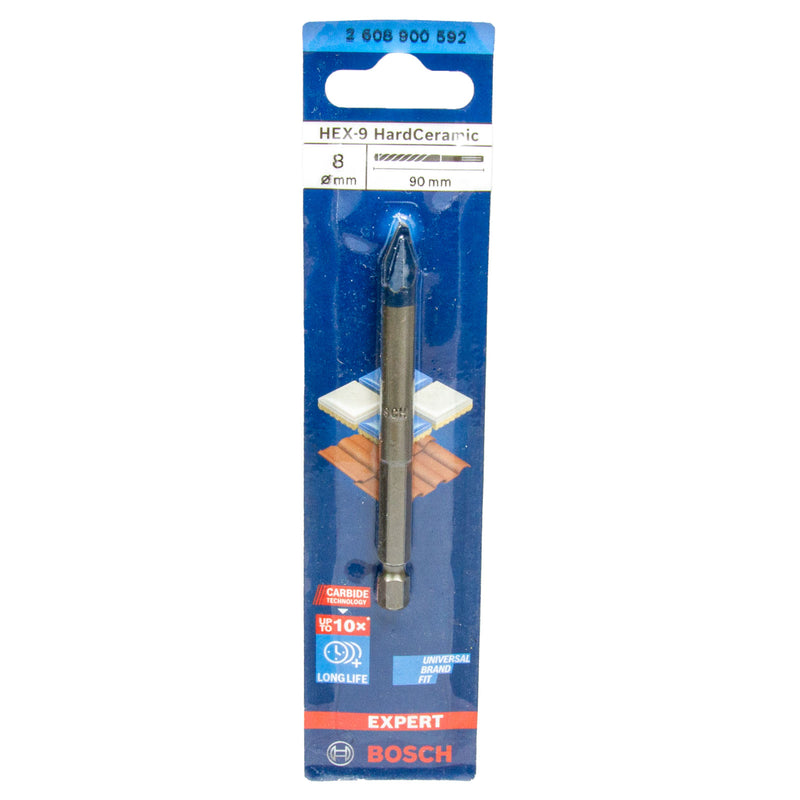 EXPERT HardCeramic HEX-9 Bohrer für weiche / harte Fliesen, Keramik & Dachziegel