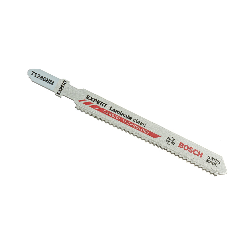 EXPERT Laminate Clean | T 128 BHM | 3 x Stichsägeblatt für saubere Schnitte in Laminat