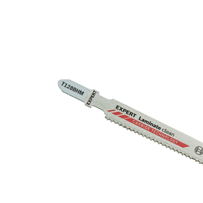 EXPERT Laminate Clean | T 128 BHM | 3 x Stichsägeblatt für saubere Schnitte in Laminat