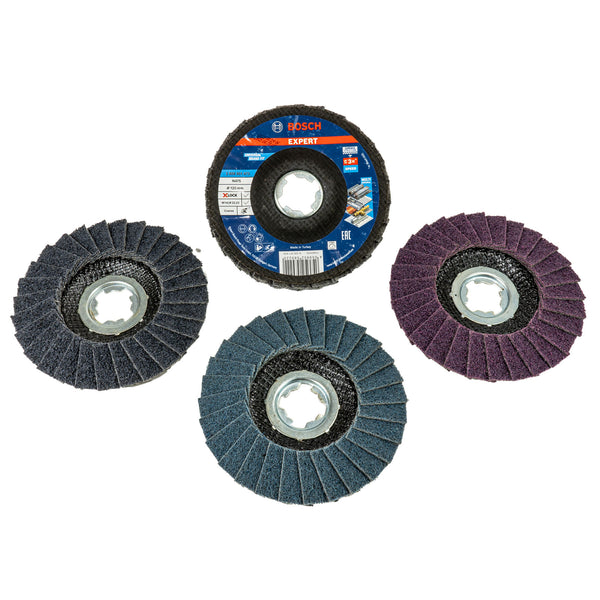 EXPERT N475 SCM X-LOCK Fächerscheibe Ø 125 mm, Wählbar: Fein | Mittel | Grob (Oberflächenveredlung Edelstahl, Holz, Metall)