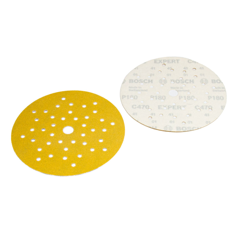 EXPERT Schleifblatt C470, Ø 125 mm, Multilochung, P40 - P400, 50er Pack, Holz & Farbe