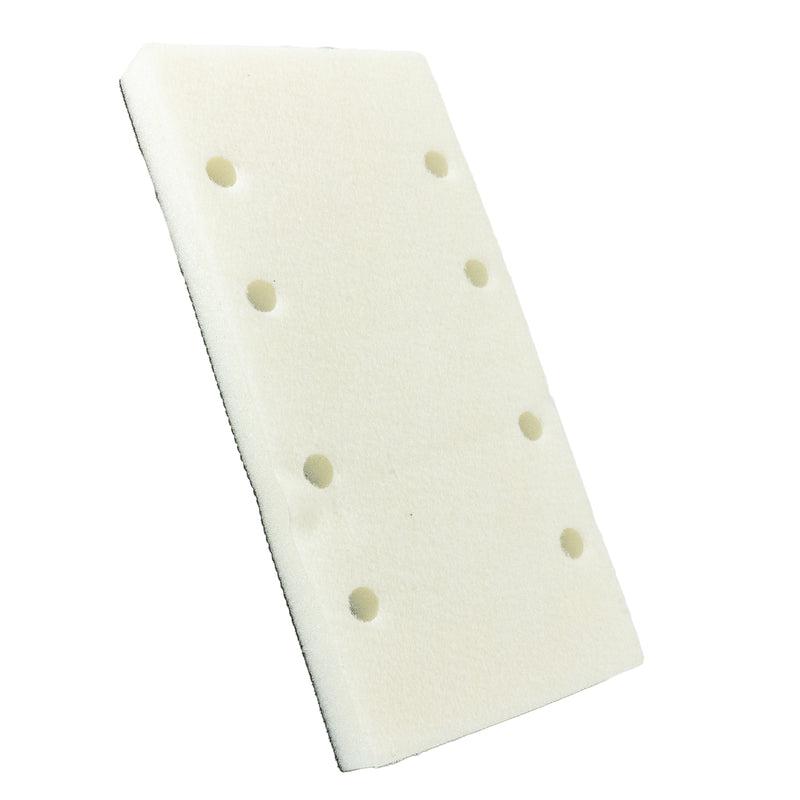 Adapter für Schwingschleifer 93 x 186 mm (8-Loch, als dämpfende Schicht für feinfühliges Schleifen von Konturen und gewölbten Oberflächen)