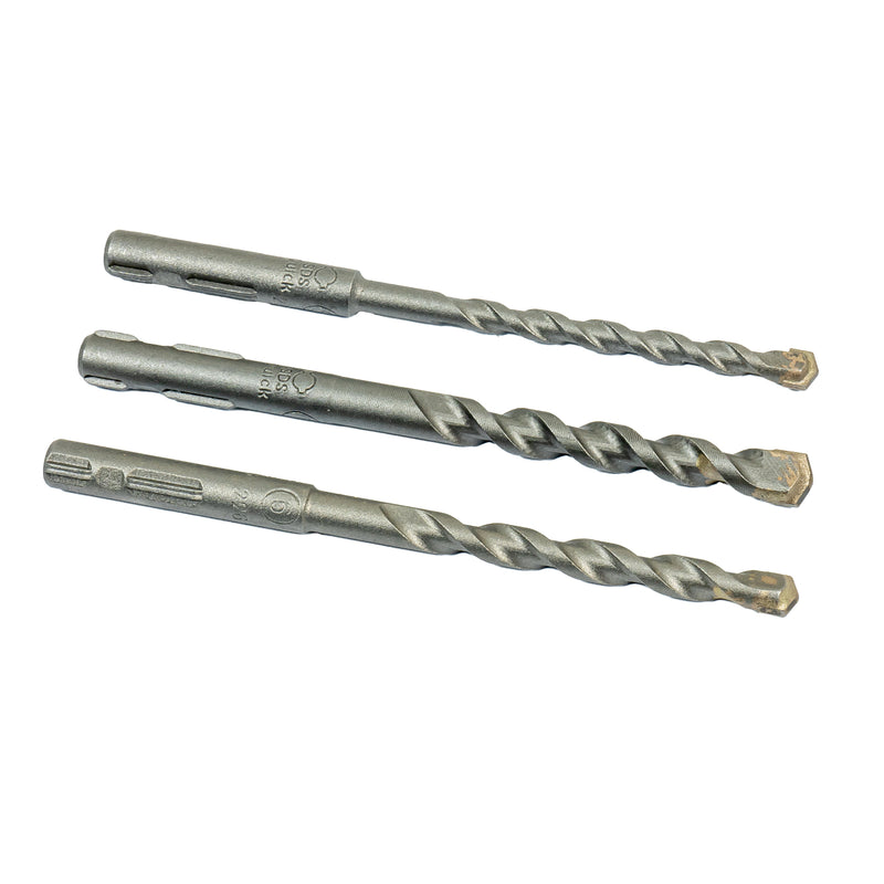 SDS Quick Betonbohrer Set 3-tlg. mit Ø 5,5 / 6,0 / 7,0 mm (zum Bohren in Beton, Stein und Mauerwerk)