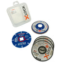 X-LOCK 125 mm Trenn- & Fächerschleifscheibe, Carbide Multi Wheel im Set